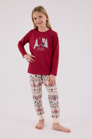 Arnetta Kız Çocuk Kırmızı Pijama Takımı Ar3452-c-v1 Kırmızı