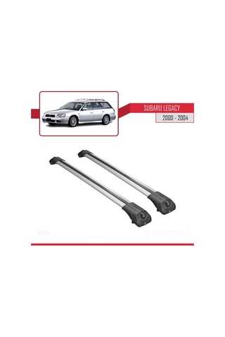 Subaru Legacy 2000-2004 Arası İle Uyumlu Ace-1 Ara Atkı Tavan Barı Gri