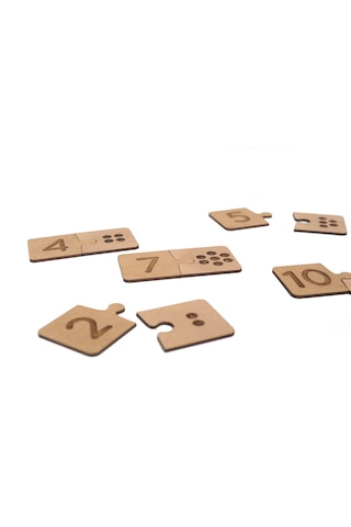 Vedemo Montessori Puzzle Ahşap Eğitici Matematik Bulmacası