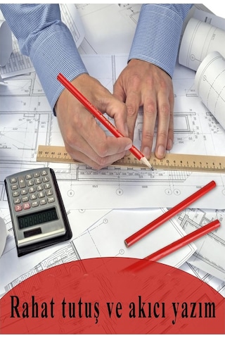 Marangoz Kalem Kırmızı Oval 6 Adet 1 Paket Kalın Oval Marangoz İnşaat Kalemi Aşap Beton İşaretleme Kalemi Kalın Kalem