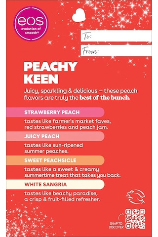 Eos Lip Balm Peachy Keen Dudak Balsamı Çeşit Paketi 4 Adet