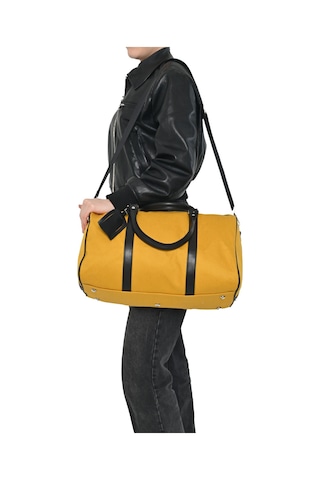 My Free Bag Gk Unisex İş, Seyehat, Spor İçin El Çantası / Valizi Sarı Kanvas Sarı