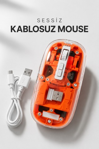 Kablosuz Mouse Fare 5.0 Bluetooth Bağlantılı Usb Girişli Tkndhmngo Çok Renkli Diğer