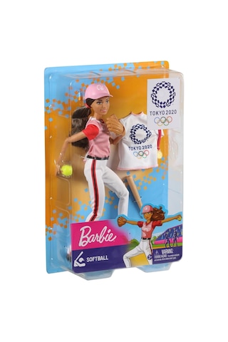 Barbie Olimpiyat Bebekleri Tokyo 2020-Beyzbol-Gjl77