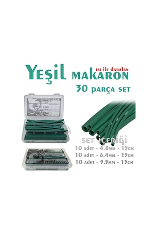 Yeşil Makaron Seti