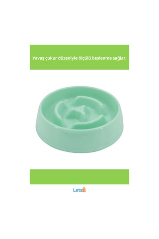 Yavaş Yeme Kabı 175 Ml Mor, Mavi, Yeşil, Pembe Çok Renkli