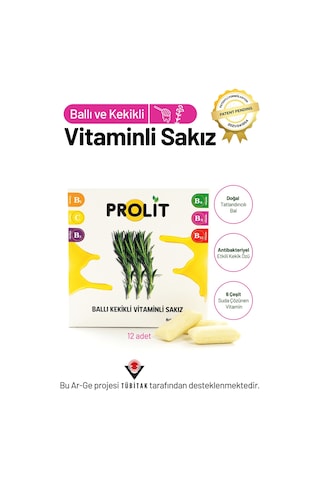 Prolit Ballı Kekikli Vitamin Destekli Fonksiyonel Sakız 3 Lü Avantaj Paketi