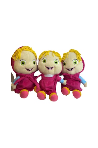 Maşamişa Peluş Uyuncağı Hediyelik 35cm Çok Renkli