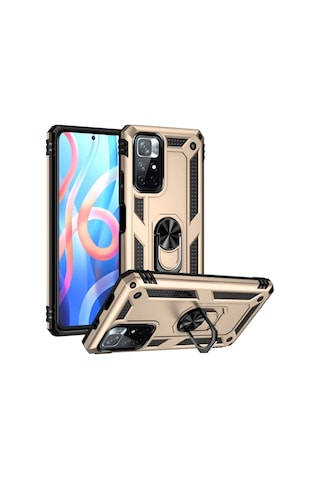 Newface - 18 - Xiaomi Redmi Note 11t Kılıf Sofya Yüzüklü Silikon Kapak - Metemıx - - Gold Newface - 18 - Xiaomi Redmi Note 11t Kılıf Sofya Yüzüklü Silikon Kapak - Metemıx - - Gold