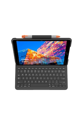 Logitech Slim Folio iPad Uyumlu Air 3. Nesil İçin Klavyeli Kılıf Nordic Q