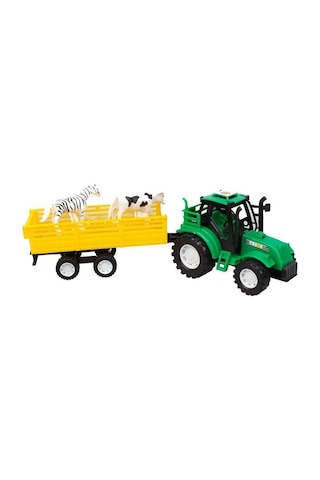 Kayyum Oyuncak Hayvan Taşıyan Plastik Traktör Seti 729-6