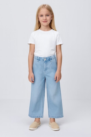 Seabubbles Wide Leg Denim Kız Çocuk Kot Pantolon Mavi