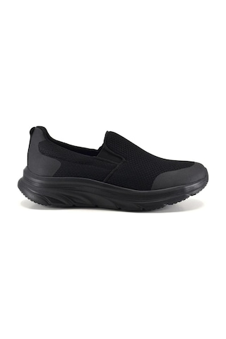 King Paolo K1114 Erkek Lastikli Memory Foam Comfort Battal Boy Spor Ayakkabı 45-46-47 Siyah