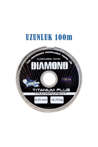 Diamond Titanium Plus Misina Fluorocarbon Misina Profesyonel Misina 100m 93978920