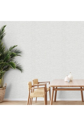 Adawall Muse Koleksiyonu- 25108-1 Açık Gri Doğal Taş Görünümlü Duvar Kağıdı 1.06x15.6m, 16.5m²