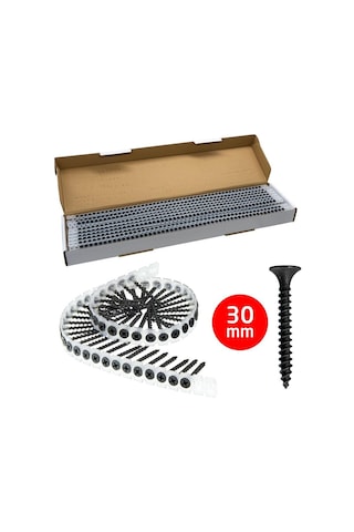 Rox 0343 Ahşap Şerit Vidası 3.5x30 Mm 1000 Adet Vida
