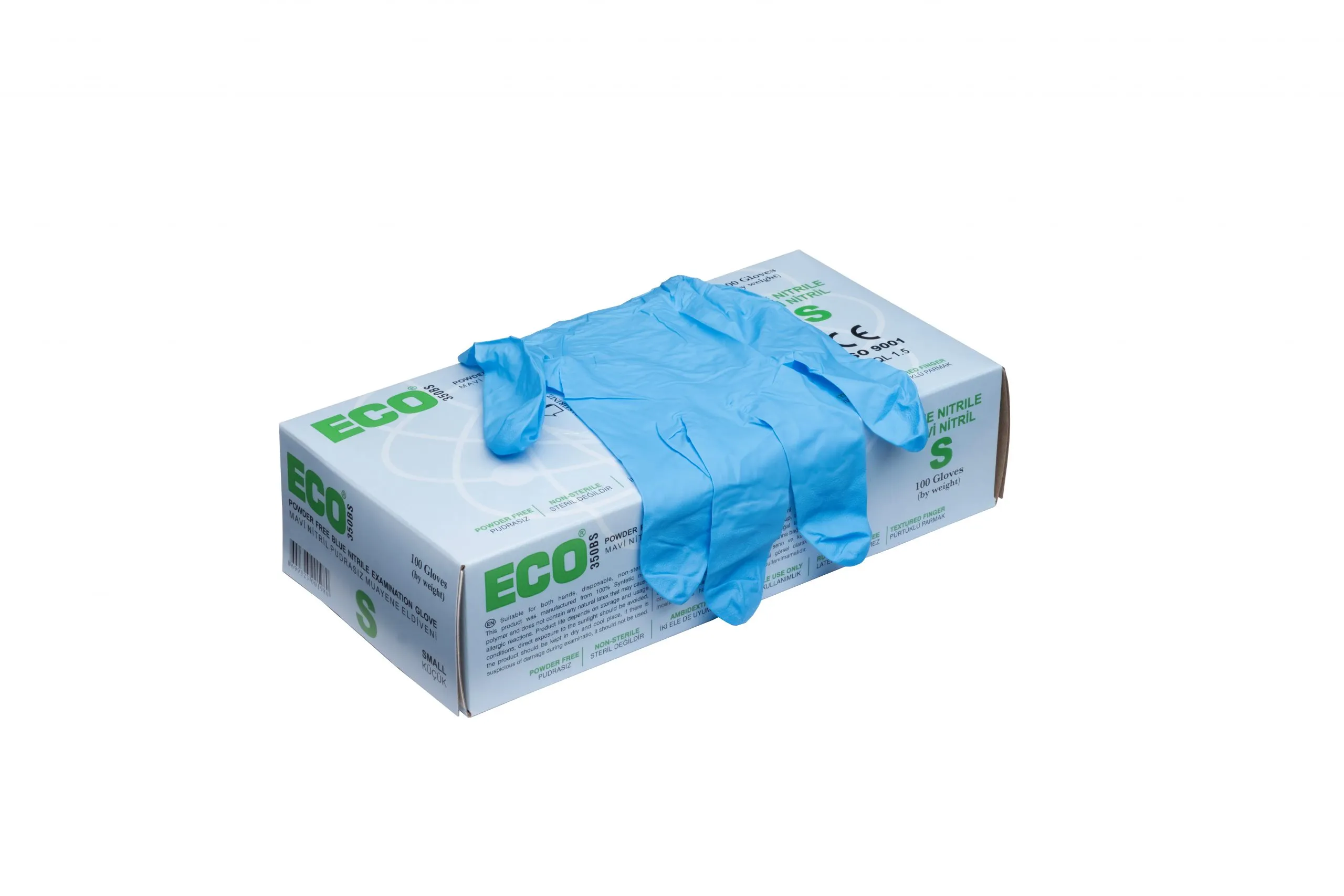 Eco Mavi Nitril Eldiven Small S