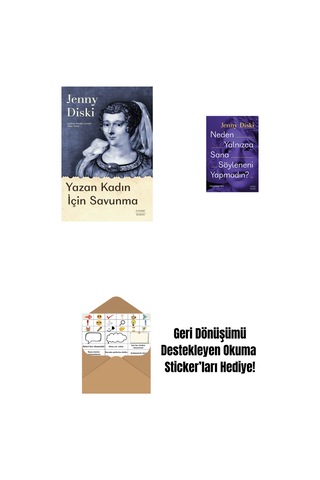Yazan Kadın İçin Savunma + Neden Yalnızca Sana Söyleneni Yapmadın + Okuma Sticker'ları