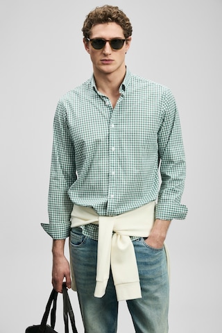 Lufian Marco Erkek Basic Gömlek Regular Fit Yeşil Yeşil 111010653100600 Yeşil