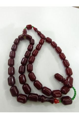 Zeyzun Usta Bilek Boy Efe Maskot Sıkma Kehribar Tespih 16x1 Mm Ka