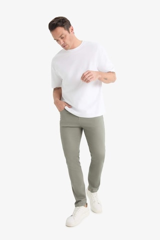 Defacto Slim Fit Dar Kesim Dar Paça Dokulu Pantolon E7959ax25augr169 Gri