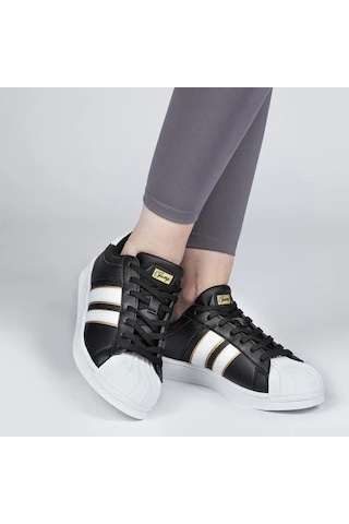 Jump 28787 Bağcıklı Dikişli Unisex Sneaker Günlük Spor Ayakkabı Siyah Siyah