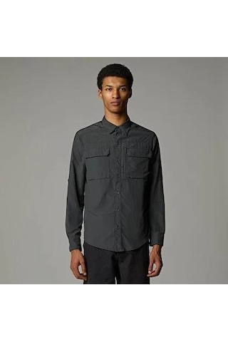 The North Face M L/s Sequoıa Shırt Erkek Gömlek Nf0a4t184en1 Gri