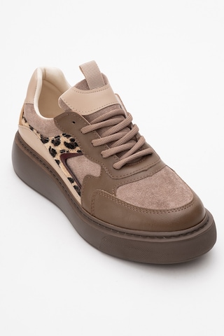 Luvishoes Luvi Shoes Aere Kahverengi Desenli Kadın Spor Ayakkabı Kahverengi