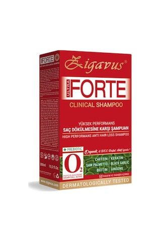 Zigavus Ultra Forte Clinical Kuru ve Normal Saçlar için Dökülmeye Karşı Şampuan 300 ML