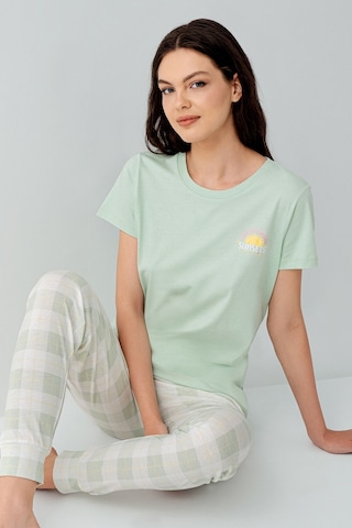 Arnetta Kadın Yeşil Pijama Takım Ar3576-s-v1 Yeşil