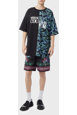 Versace Jeans Couture Erkek T Shirt 74gahe06 Cj00e 899 Siyah