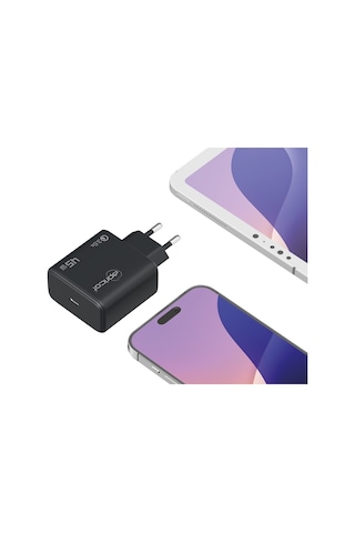 Apricot Apc-u445/b 45w Gan Siyah Hızlı Ev Şarj Adaptörü