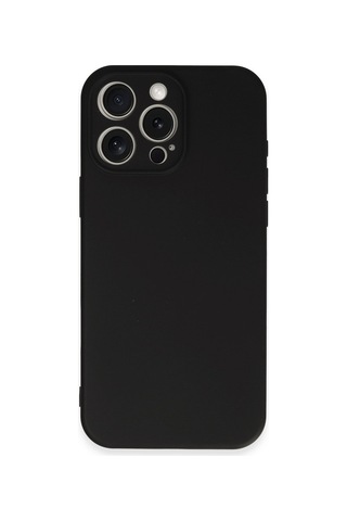 Apple iPhone Uyumlu Uyumlu 16 Pro Kılıf Nano İçi Kadife Silikon - Siyah