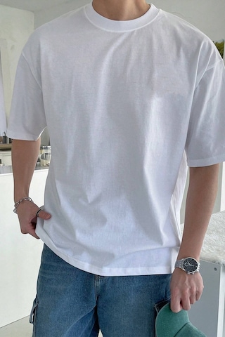 Unisex Knowledge İs Power Baskılı Tasarım Tshirt Beyaz