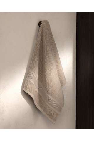 Celine %100 Pamuk Banyo Havlusu - Bej - 70x140 Cm 8684427342893 Çok Renkli