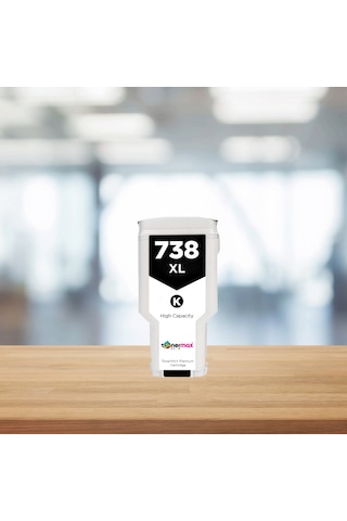 Hp 738 Xl 498q0a 300 Ml Siyah Uyumlu Kartuş / Designjet T850 / T950
