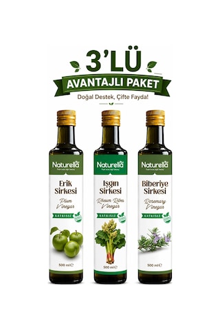 Naturella Işgın, Biberiye & Erik Sirke Seti 3 X 500 Ml Naturella Işgın, Biberiye & Erik Sirke Seti 3 X 500 Ml