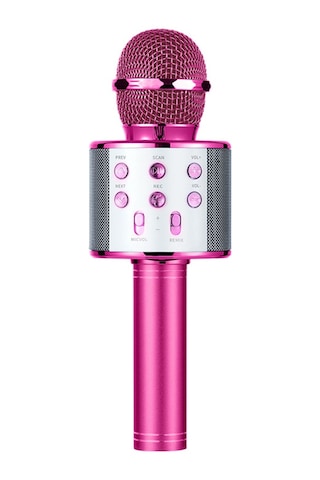 Mufunye Ws858 Karaoke Oynatıcı Kablosuz Bt Kondenser Mikrofon Hoparlör Kayıt Şarkı Söyleme Canlı Mikrofon 1200mah Şarj Edilebilir Pil E