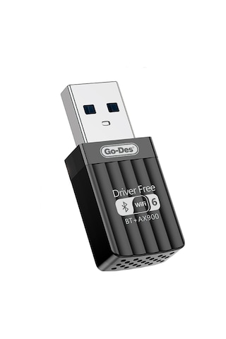Go Des Gd-bt118 Çift Band Wifi - Bluetooth Usb Adaptör Siyah