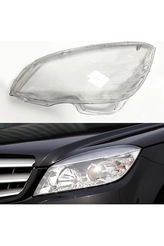Mercedes W204 Sol Far Camı 2007 2011 Arası Uyumlu Mercedes W204 Sol Far Camı 2007 2011 Arası Uyumlu