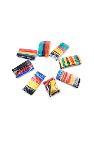 Isıyla Daralan Makaron Kablo Seti 328 Parça Kablo Tamir Kiti