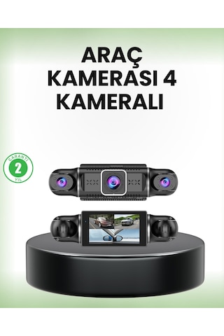Gps Li 4 Kameralı Araç İç Dış Kayıt Sistemi 1080p Wifi Destekli 54009665