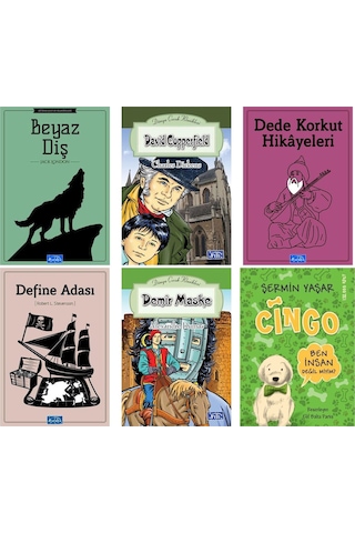 Cingo . .beyaz Diş .demir Maske .define Adası Dede Korkut Hikayeleri David Copperfield Hediyeli