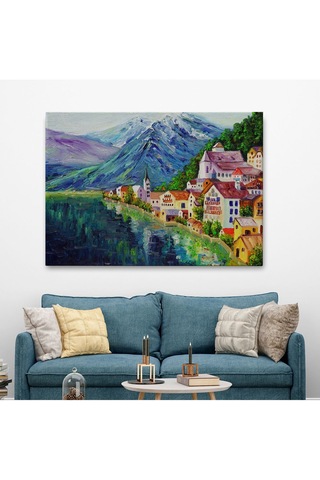Es10 Dekoratif Baskı Sukulent Kanvas Tablo (95 x 165) HS-3438-3