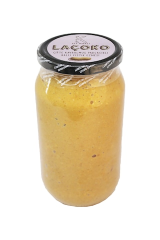 Laçoko Çifte Kavrulmuş Parçacıklı Ballı Fıstık Ezmesi 3 x 1 KG