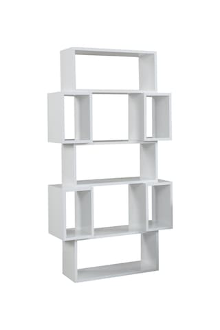 Pasifichome Box Raflı Kutulu Beyaz Kitaplık / Çalışma Odası Kitaplık