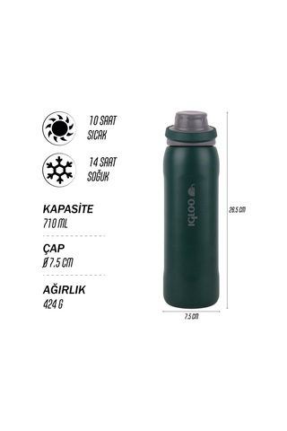Igloo Veloce 710ml Çam Yeşili Termos 205864 Yeşil