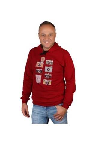 Rafcoll Kapşonlu Sweatshırt (380855819) Bordo