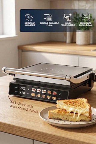 Ssm-2597 Dijital Tost Makinesi Siyah Ssm-2597 Dijital Tost Makinesi Siyah