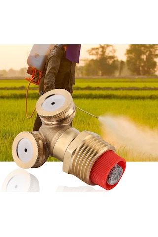 Kosona 2 Adet Bakır Çift Ağızlı Buharlayıcı: Tarım, Bahçe Sulama Ve Soğutma İçin Dayanıklı, Kolay Kurulumlu Nozzle